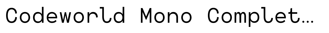 Codeworld Mono Complete Family